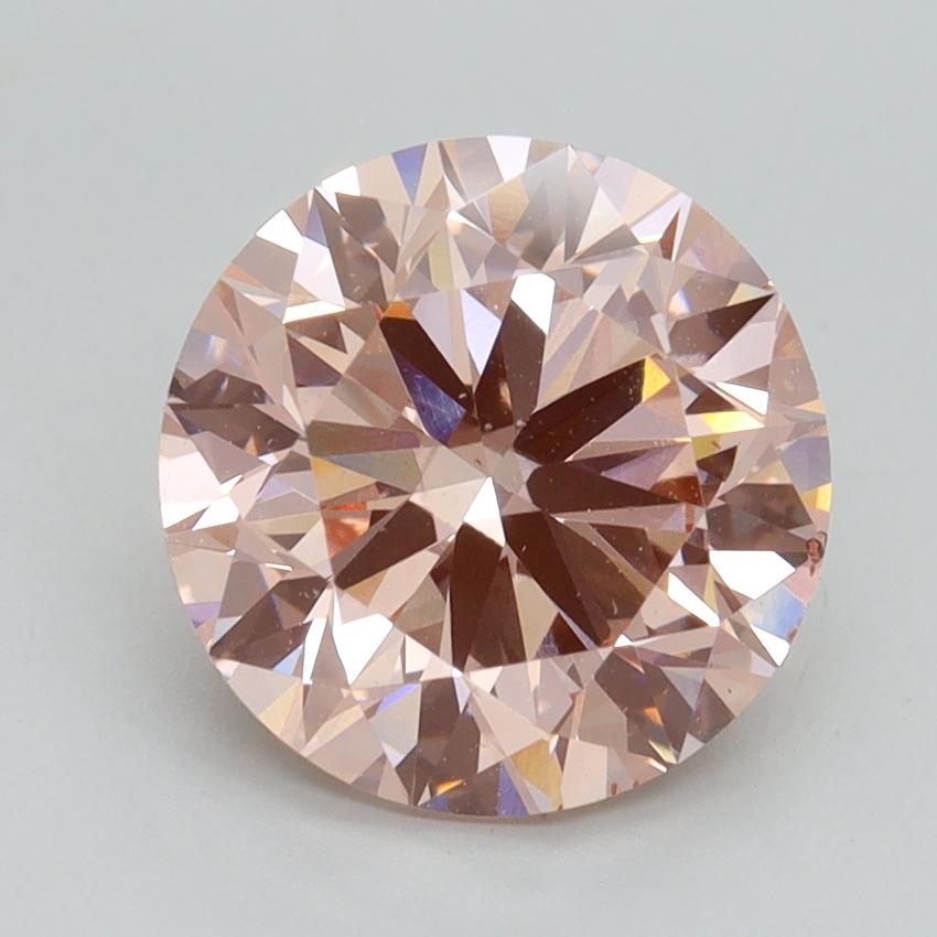3.00 Ct. Fancy Intense Pink Round Lab Grown Diamond