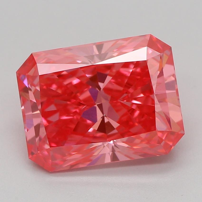 2.05 Ct. Fancy Vivid Pink Radiant Lab Grown Diamond