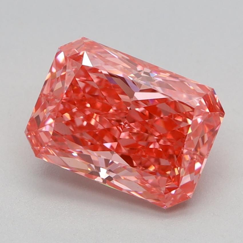 1.66 Ct. Fancy Vivid Pink Radiant Lab Grown Diamond