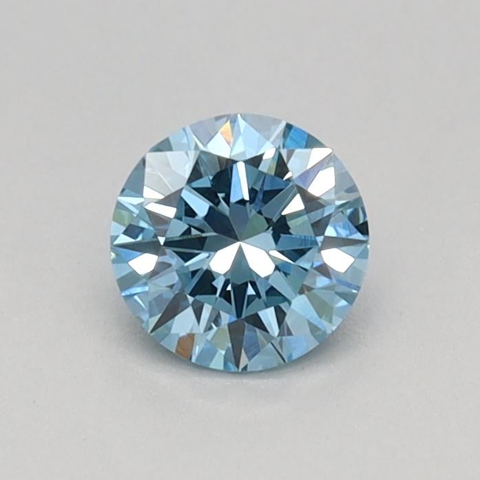 0.33 Ct. Fancy Vivid Blue Round Lab Grown Diamond
