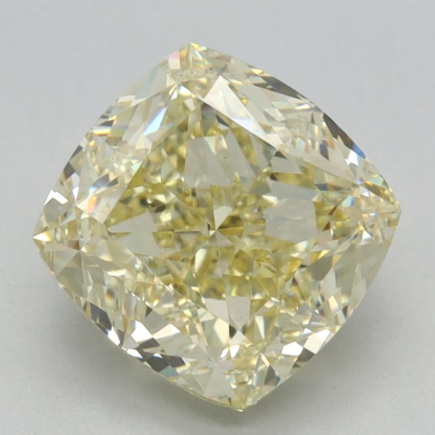 2.62 Ct. Fancy Yellow Cushion Lab Grown Diamond