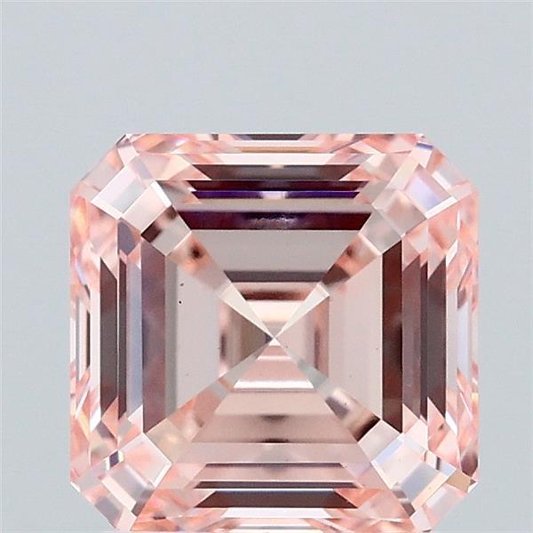 2.06 Ct. Fancy Intense Pink Asscher Lab Grown Diamond