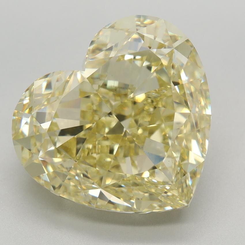 9.63 Ct. Fancy Yellow Heart Lab Grown Diamond