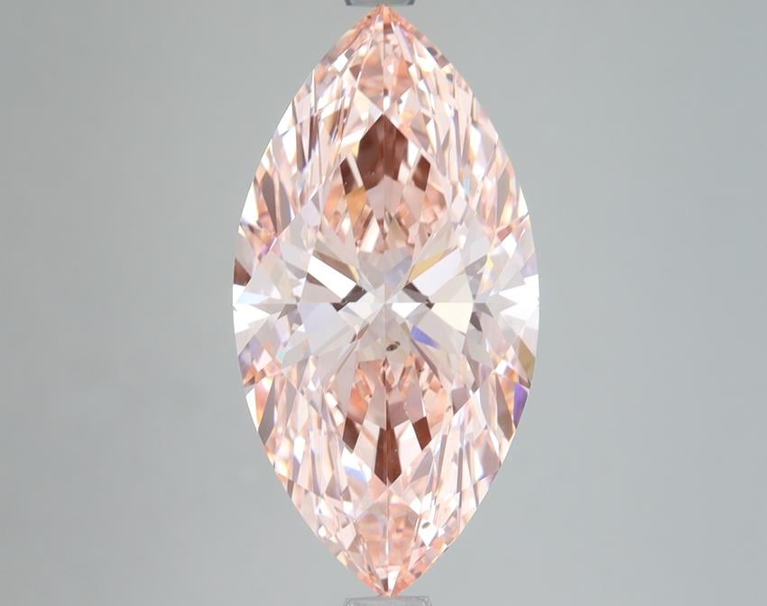 6.02 Ct. Fancy Vivid Pink Marquise Lab Grown Diamond