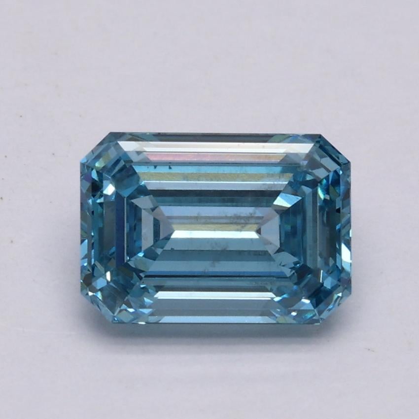 1.50 Ct. Fancy Intense Blue Emerald Lab Grown Diamond