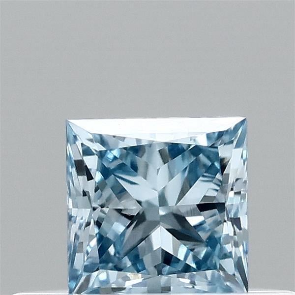 0.31 Ct. Fancy Vivid Blue Princess Lab Grown Diamond
