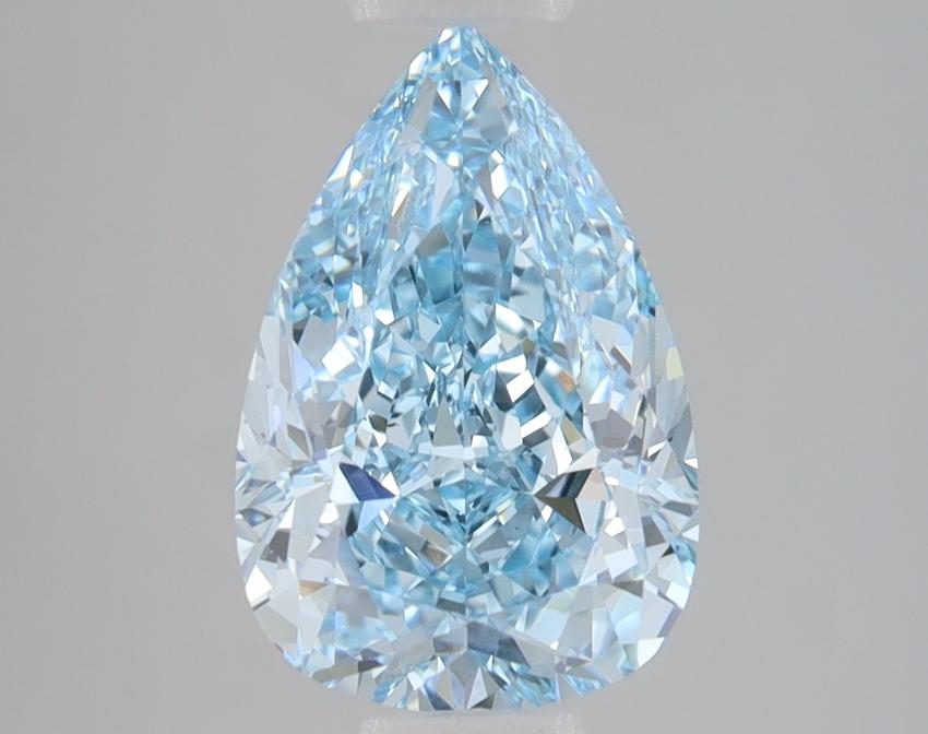 3.01 Ct. Fancy Vivid Blue Pear Lab Grown Diamond