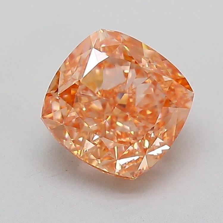 2.04 Ct. Fancy Pink Orange Cushion Lab Grown Diamond