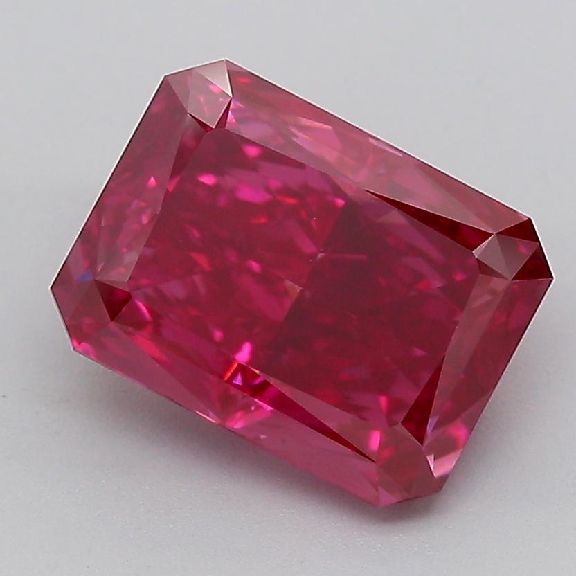 3.51 Ct. Fancy Vivid  Pink Radiant Lab Grown Diamond