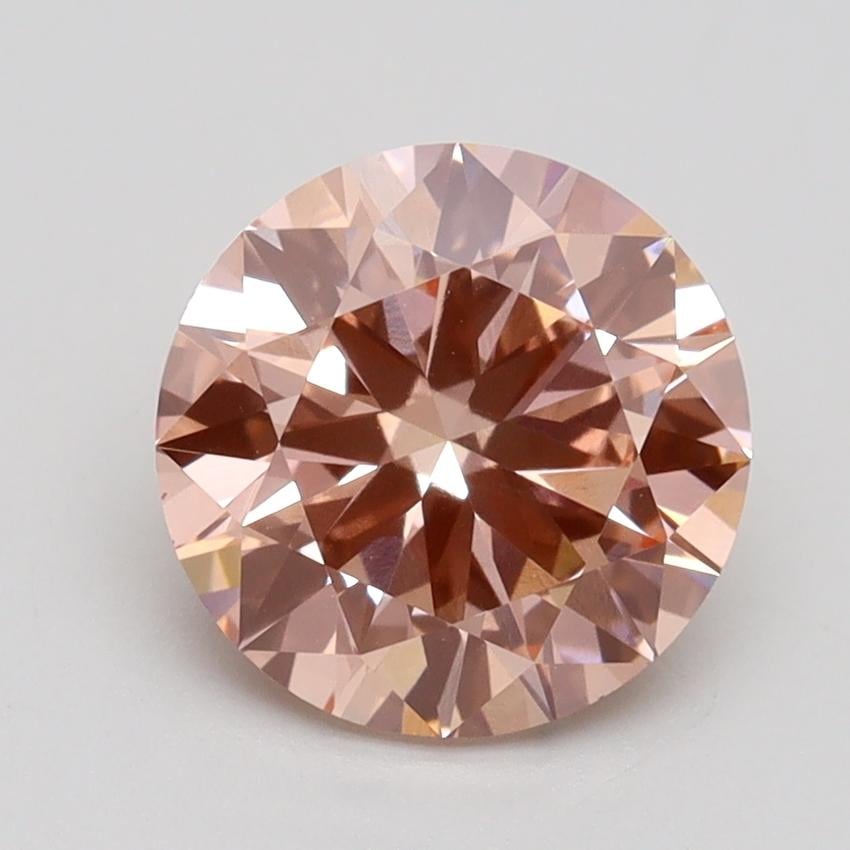 2.01 Ct. Fancy Intense Pink Round Lab Grown Diamond