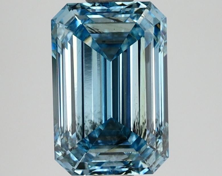 1.65 Ct. Fancy Vivid Blue Emerald Lab Grown Diamond