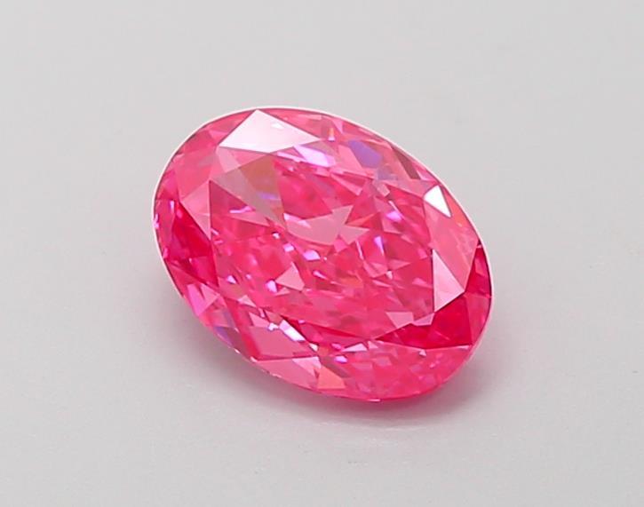 1.03 Ct. Fancy Vivid Pink Oval Lab Grown Diamond