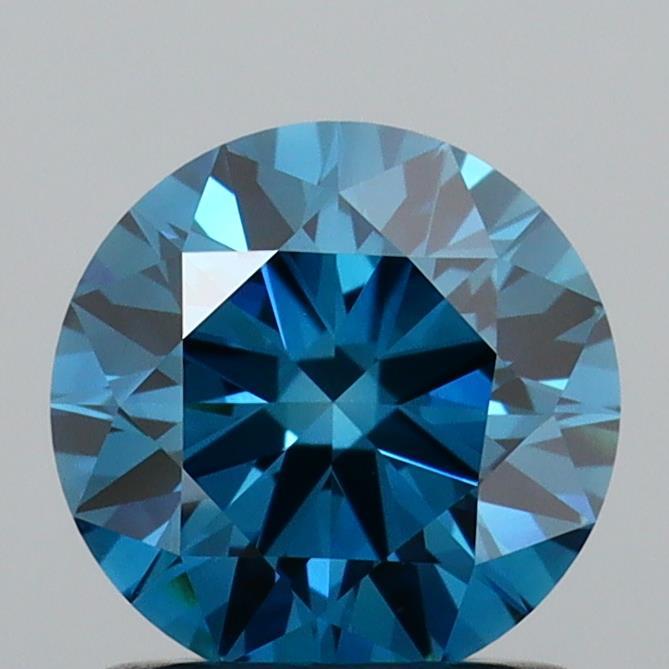 1.01 Ct. Fancy Vivid  Blue Round Lab Grown Diamond