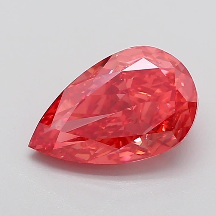 4.03 Ct. Fancy Vivid  Pink Pear Lab Grown Diamond
