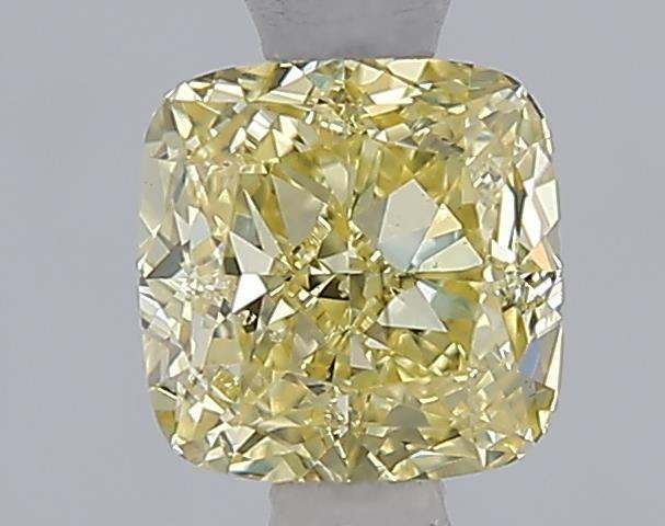 1.02 Ct. Fancy Vivid  Yellow Cushion Lab Grown Diamond