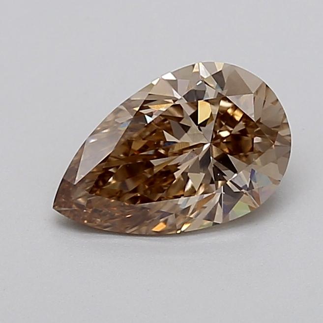 1.11 Ct. Light  Brown Pear Lab Grown Diamond