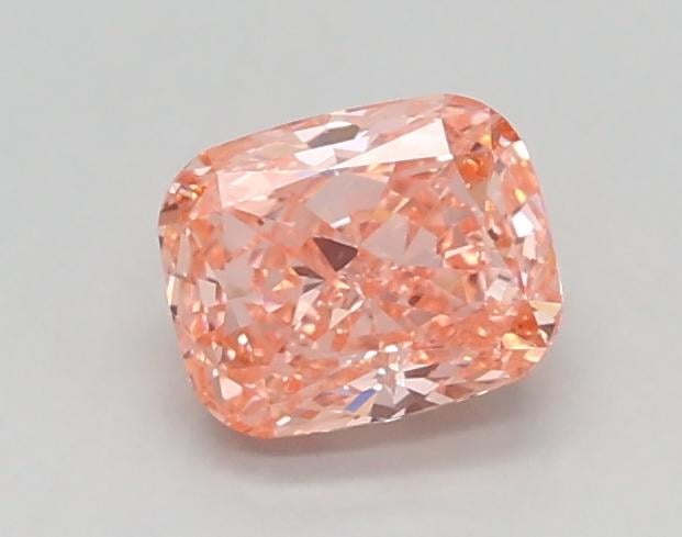 0.48 Ct. Fancy Vivid Pink Cushion Lab Grown Diamond