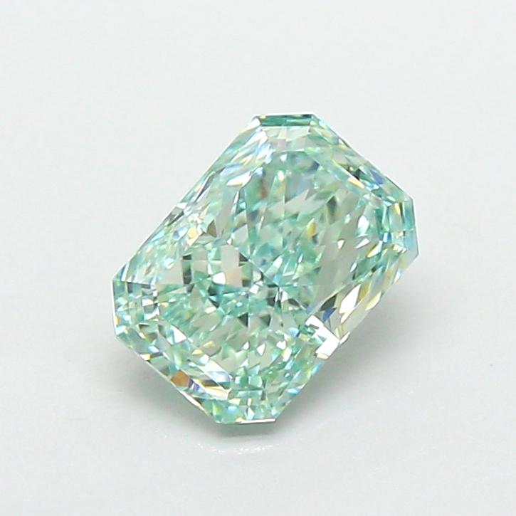 1.19 Ct. Fancy Vivid  Green Radiant Lab Grown Diamond