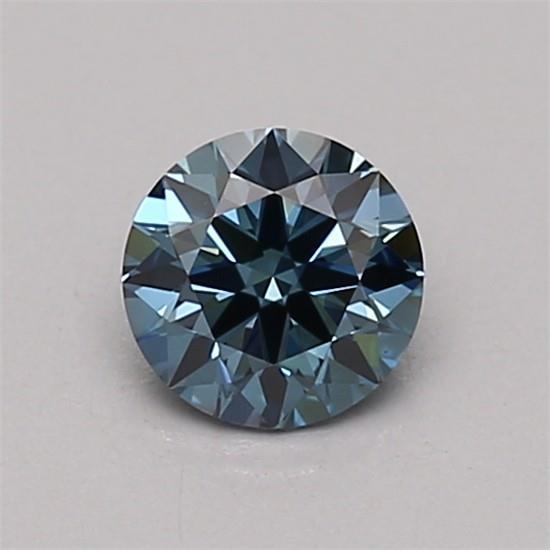 0.44 Ct. Fancy Vivid Blue Round Lab Grown Diamond