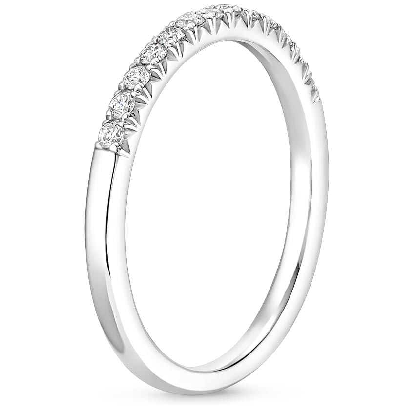 18K White Gold Adela Diamond Ring, large side view