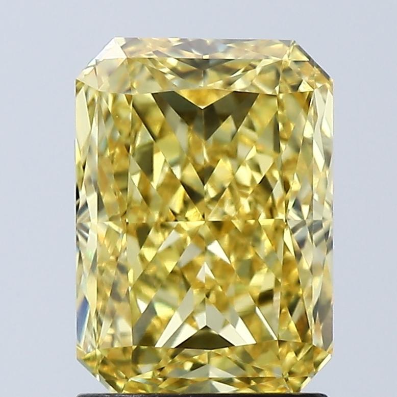 2.05 Ct. Fancy Vivid Yellow Radiant Lab Grown Diamond