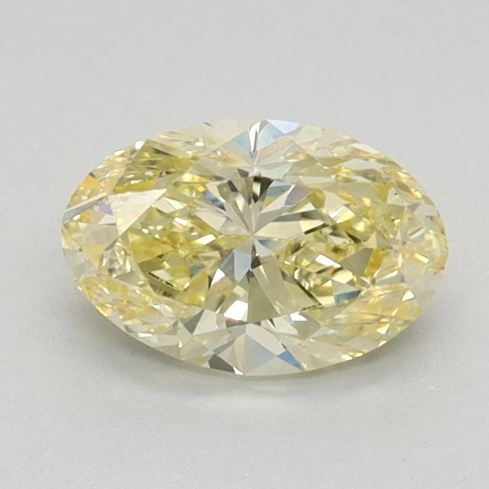 0.71 Ct. Fancy Intense Yellow Oval Lab Grown Diamond
