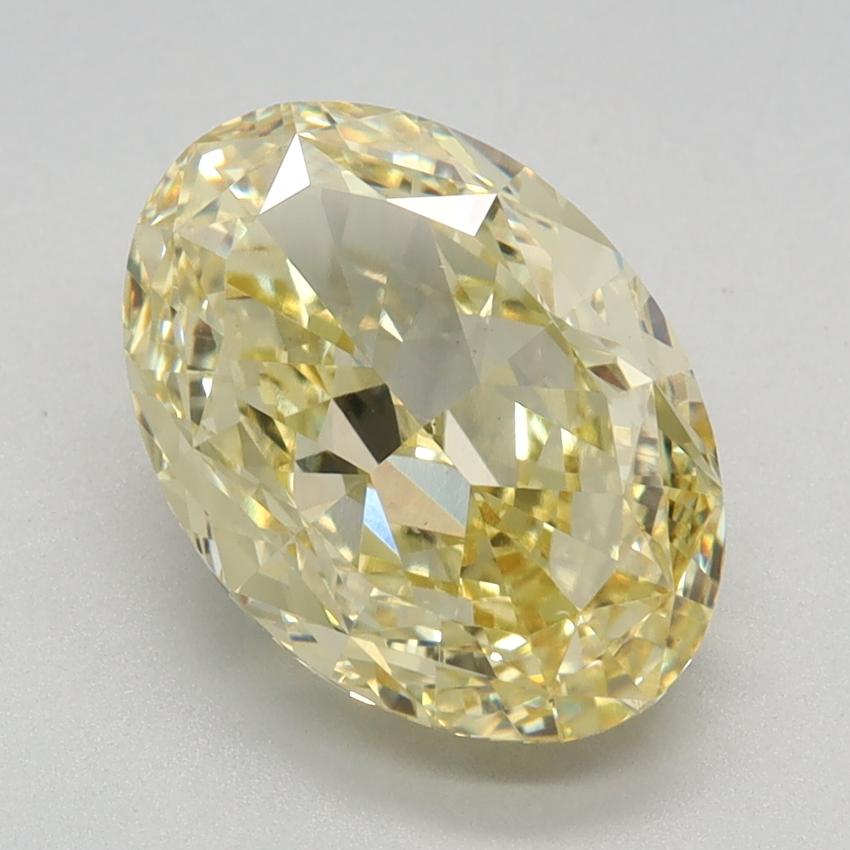 3.07 Ct. Fancy Intense Yellow Oval Lab Grown Diamond