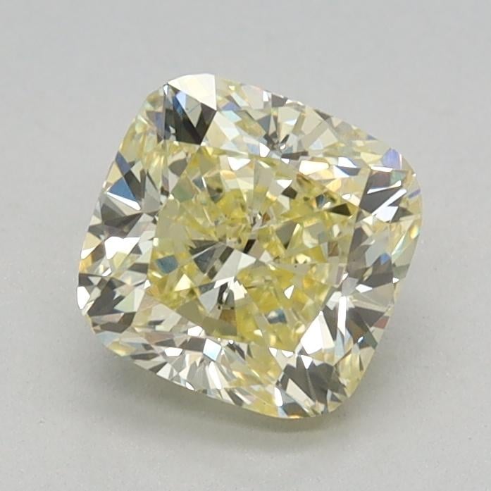 0.83 Ct. Fancy Light Yellow Cushion Lab Grown Diamond