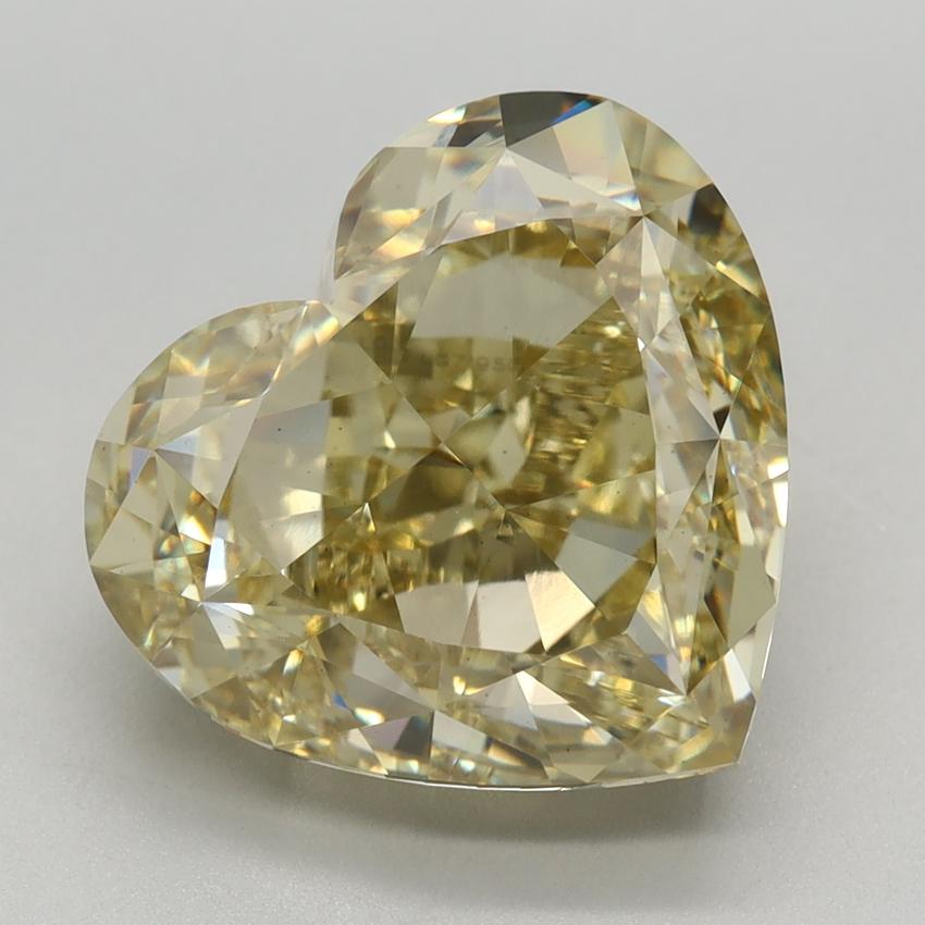 6.03 Ct. Fancy Yellow Heart Lab Grown Diamond