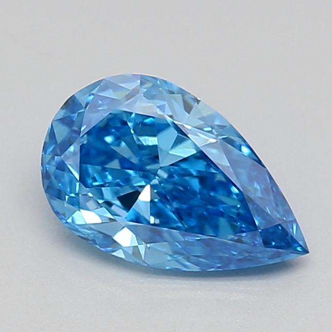 0.47 Ct. Fancy Vivid  Blue Pear Lab Grown Diamond