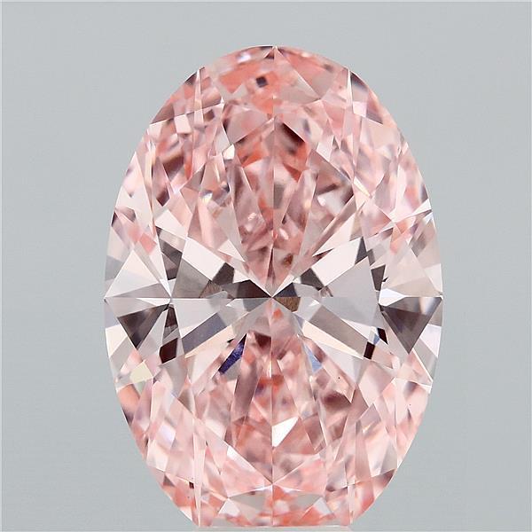 9.02 Ct. Fancy Vivid Pink Oval Lab Grown Diamond