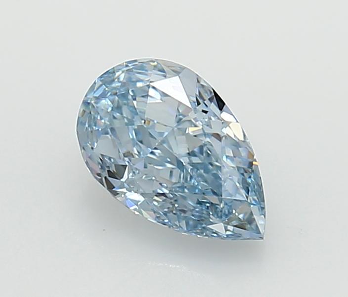 1.09 Ct. Fancy Intense  Blue Pear Lab Grown Diamond