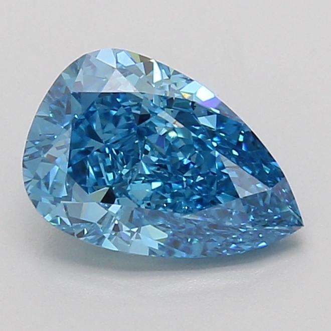 2.03 Ct. Fancy Vivid Blue Pear Lab Grown Diamond