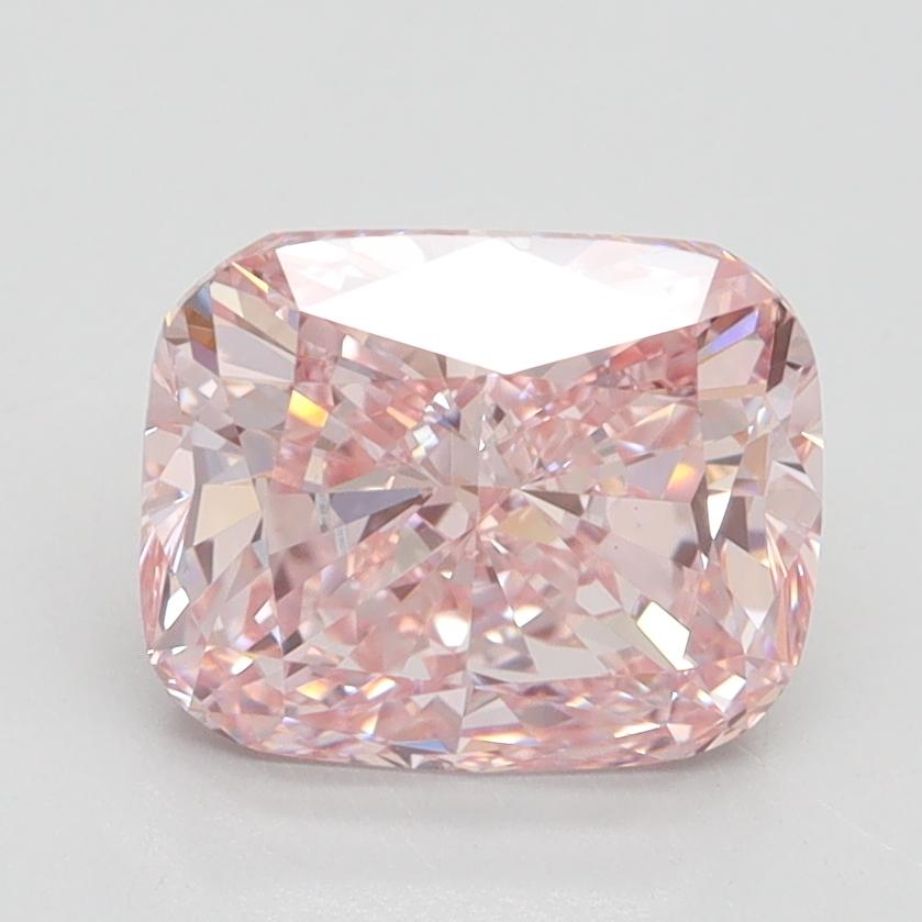 2.07 Ct. Fancy Intense Pink Cushion Lab Grown Diamond