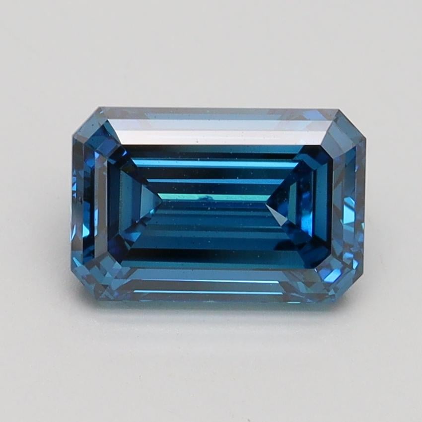 1.76 Ct. Fancy Vivid Blue Emerald Lab Grown Diamond