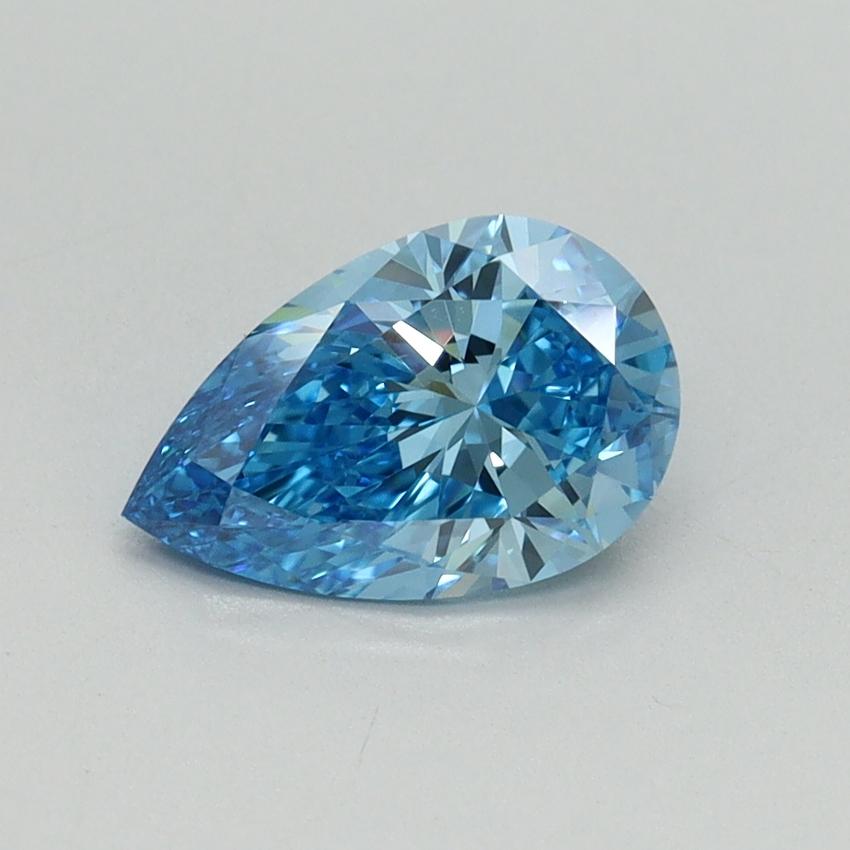 1.04 Ct. Fancy Vivid Blue Pear Lab Grown Diamond