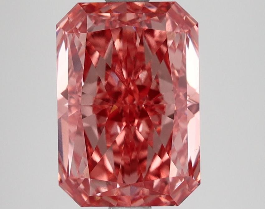 2.66 Ct. Fancy Vivid Pink Radiant Lab Grown Diamond