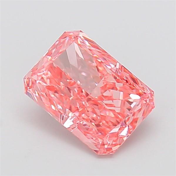 2.05 Ct. Fancy Vivid Pink Radiant Lab Grown Diamond