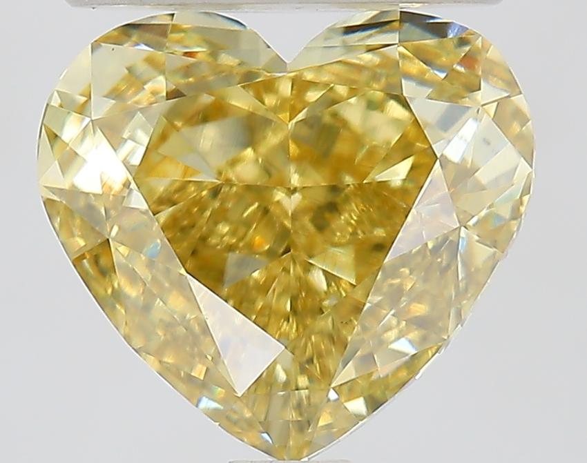 2.50 Ct. Fancy Yellow Heart Lab Grown Diamond