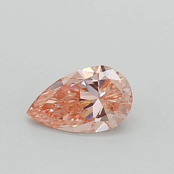 0.51 Ct. Fancy Intense Pink Pear Lab Grown Diamond