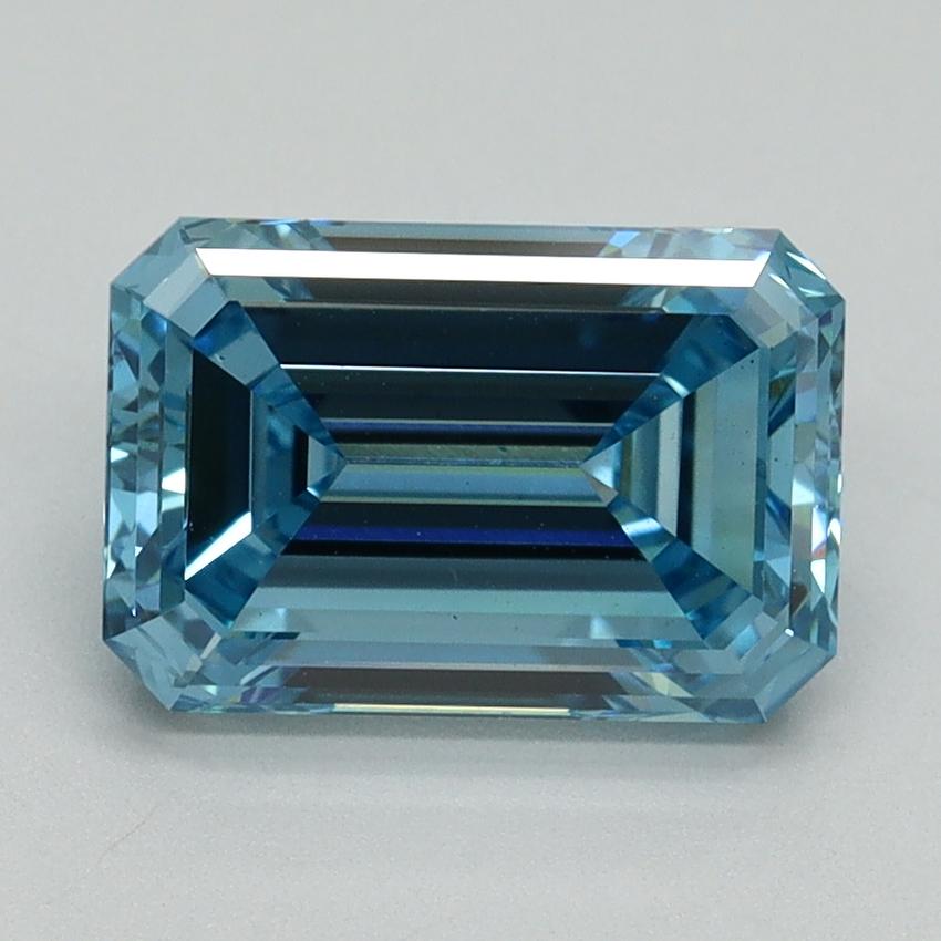 2.50 Ct. Fancy Vivid Blue Emerald Lab Grown Diamond