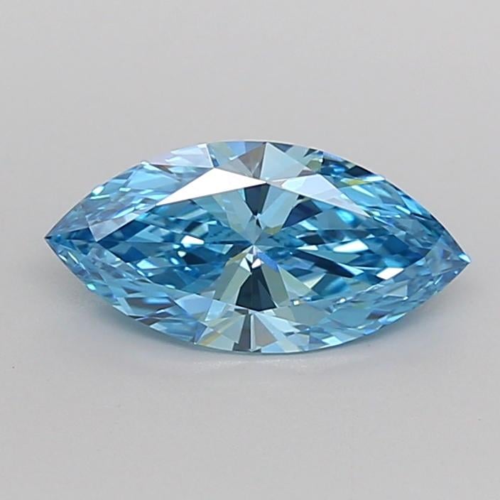 0.83 Ct. Fancy Vivid Blue Marquise Lab Grown Diamond