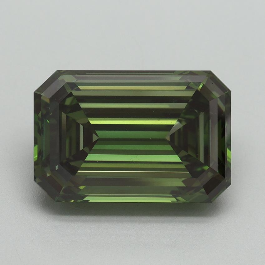 7.86 Ct. Fancy Vivid Green Emerald Lab Grown Diamond