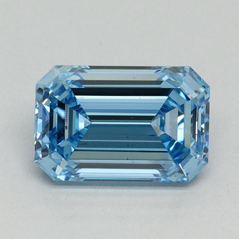 1.28 Ct. Fancy Vivid Blue Emerald Lab Grown Diamond