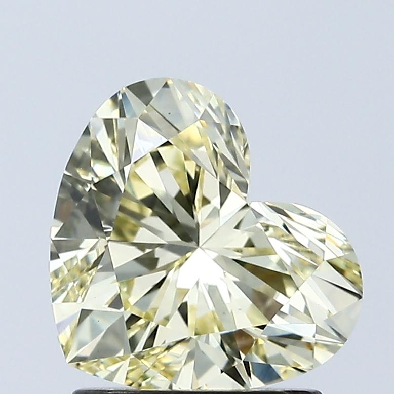 1.55 Ct. Fancy Intense Yellow Heart Lab Grown Diamond