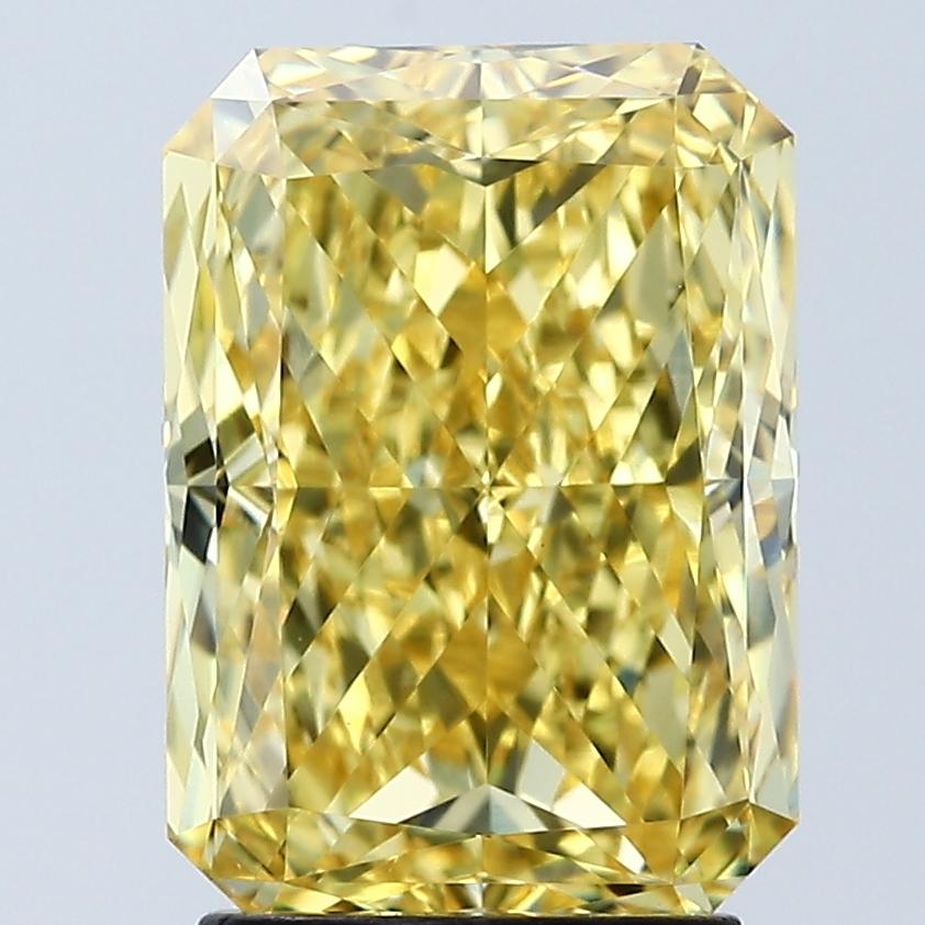 3.05 Ct. Fancy Vivid Yellow Radiant Lab Grown Diamond
