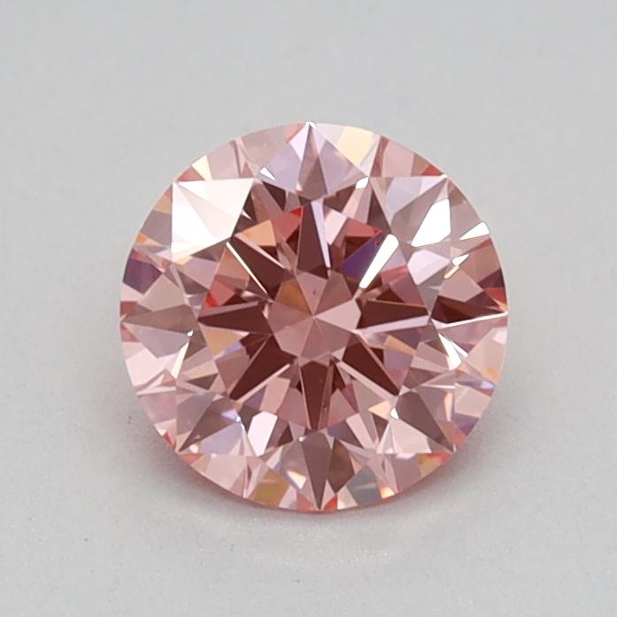 0.51 Ct. Fancy Vivid Pink Round Lab Grown Diamond