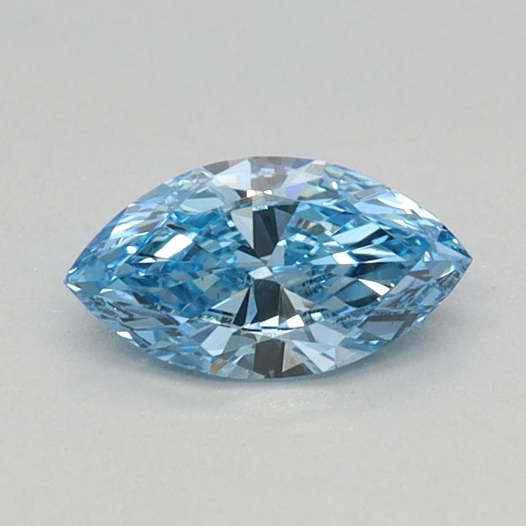 0.37 Ct. Fancy Vivid Blue Marquise Lab Grown Diamond