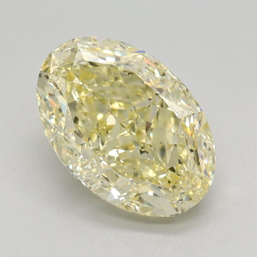 1.79 Ct. Fancy Intense Yellow Oval Lab Grown Diamond