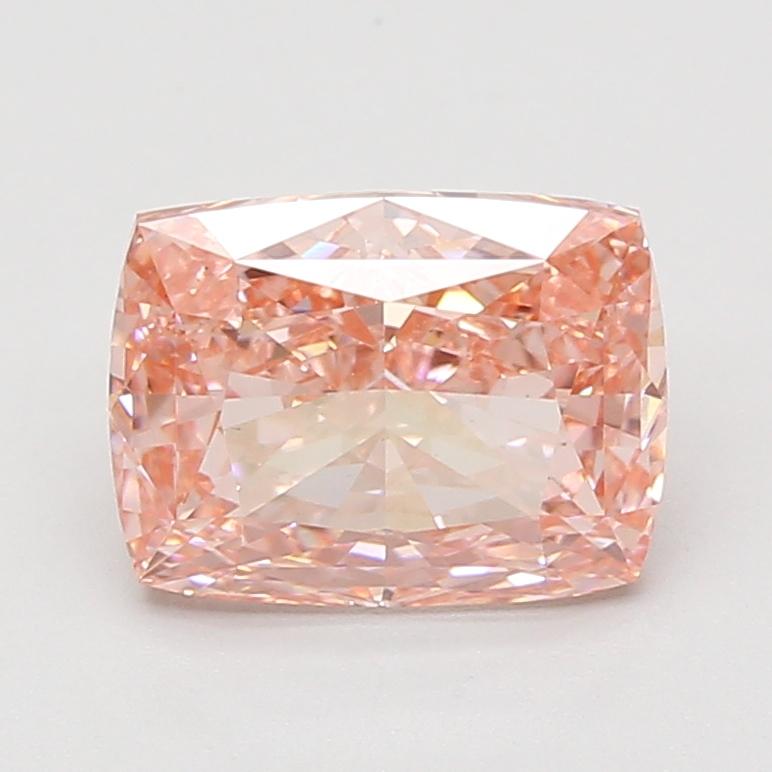 3.10 Ct. Fancy Vivid Pink Cushion Lab Grown Diamond